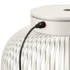 Draagbare tafellamp LITO M 30,5 cm, LED, zijdegrijs, staal, Blomus