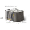 Wasmand HOLD-ALL 50023 35 l, opvouwbaar, grijs, polyester, Joseph Joseph
