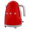 Waterkoker KLF03RDEU 1,7 l, rood, Smeg