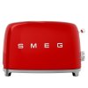 Broodrooster TSF01RDEU 2 sleuven, rood, Smeg