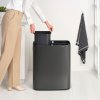 Touch prullenbak BO TOUCH BIN 2 x 30 l, confident grey, staal, Brabantia