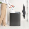 Touch prullenbak BO TOUCH BIN 2 x 30 l, confident grey, staal, Brabantia