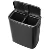 Touch prullenbak BO TOUCH BIN 2 x 30 l, confident grey, staal, Brabantia
