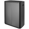 Touch prullenbak BO TOUCH BIN 60 l, confident grey, staal, Brabantia