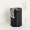 Wasmand SELECTOR 55 l, mat zwart, staal, Brabantia