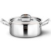 Braadpan CON CUORE 16 cm, zilver, koper, Ruffoni