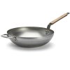Wok MINERAL B BOIS 32 cm, zilver, staal, de Buyer