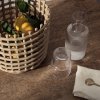 Waterkaraf RIPPLE 500 ml, met glas, licht, glas, gefermenteerd LIVING