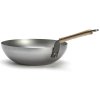 Wok MINERAL B BOIS 28 cm, zilver, staal, de Buyer