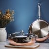 Sauteerpan COPPERBOND 24 cm, 3,3 l, koper, Hestan
