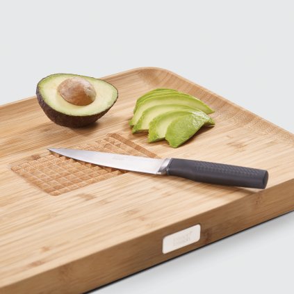 Bambusowe deska do krojenia z projekcjami Cut&Carve™ Plus duże Joseph Joseph