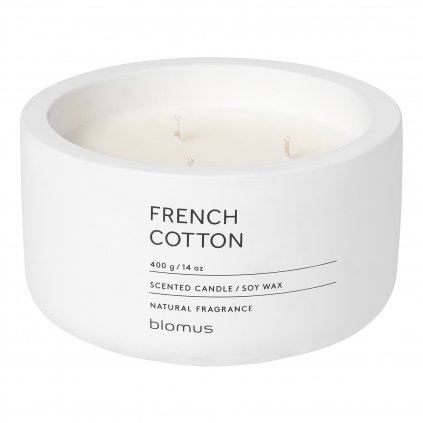 Świeca zapachowa FRAGA 13 cm, French Cotton, Blomus