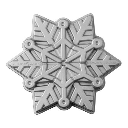 Forma do pieczenia ciast FROZEN SNOWFLAKE, srebrna, Nordic Ware