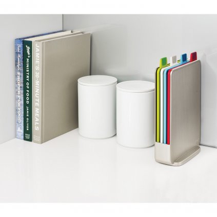 Stojak z deskami do krojenia mini 20,5 x 15 cm Silver Index™ Joseph Joseph