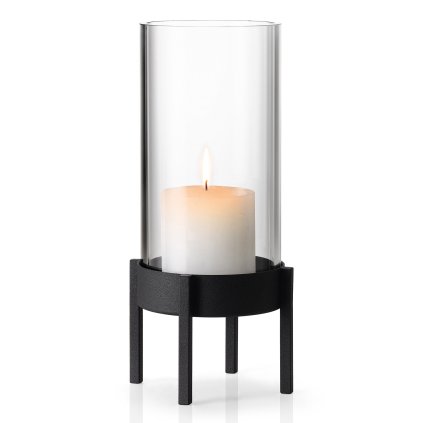 Świecznik stołowy mały w stylu skandynawskim 26 cm NERO