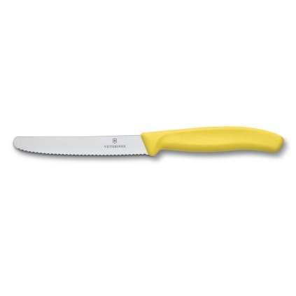 Nóż do pomidorów 11 cm, żółty, Victorinox