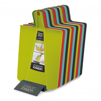 Składane deska do krojenia zielone Chop2Pot™ Small Joseph Joseph