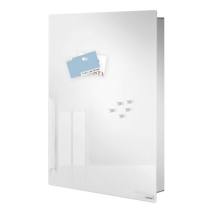 Skrzynka na klucze z magnetycznymi drzwiczkami 40 x 30 cm VELIO biała