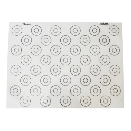 Podkładka silikonowa do makaroników z oznaczeniami 40 x 30 cm de Buyer