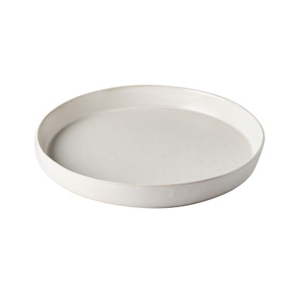 Duży płytki talerz z wysokim brzegiem Craft White 25 cm