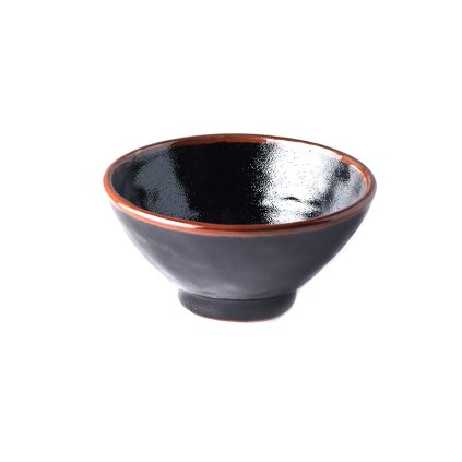 Misa jadalniana TENMOKKU 15 cm, 450 ml, czarny, ceramika, MIJ