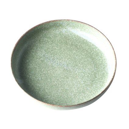 Talerz z wysokim brzegiem Fade zielony 20 cm MIJ