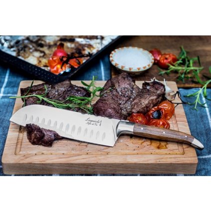 Nóż Santoku i deska do krojenia LAGUIOLE LUXURY w zestawie, Laguiole