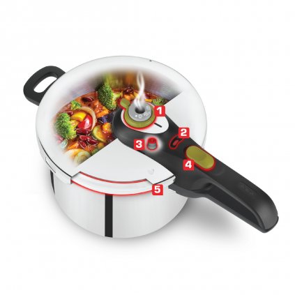 Szybkowar SECURE 5 NEO P2530741 6 l, 22 cm, Tefal