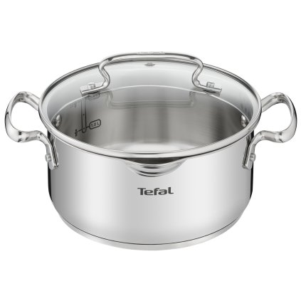 Garnek niski DUETTO+ G7194455 20 cm, 3 l, z pokrywką, Tefal