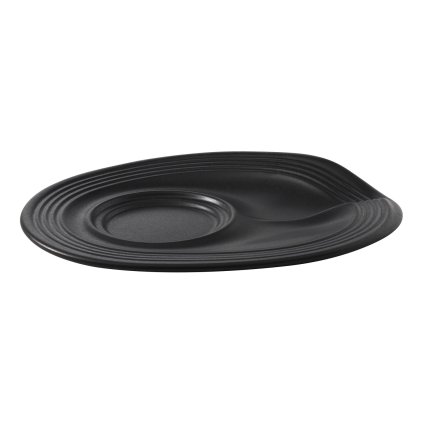 Spodek do filiżanka do espresso 8 cl 8 satynowa czerń Froissés REVOL