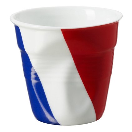 Filiżanka do espresso 8 cl 8 z językiem francuskim flaga Froissés REVOL