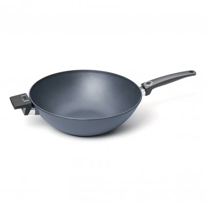 Wok DIAMOND LITE 34 cm, na indukcję, tytan, WOLL