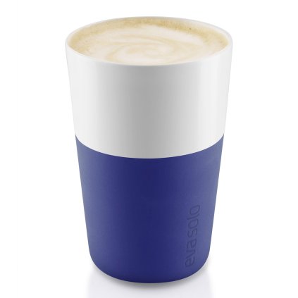 Kubki termiczne do café latte 360 ml 2 sztuki ciemnoniebieskie