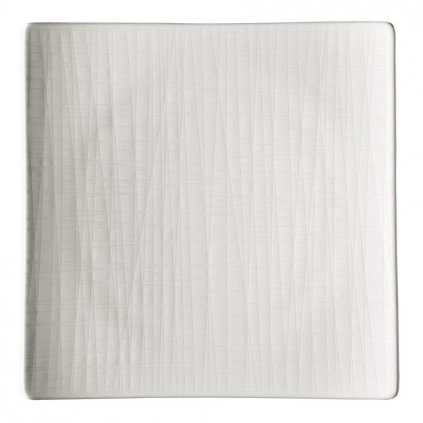 Plytki talerz kwadratowy Mesh Rosenthal biały 22 cm