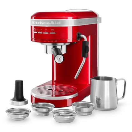 Półautomatyczny ekspres do kawy ARTISAN 5KES6503ECA, czerwony metalik, KitchenAid