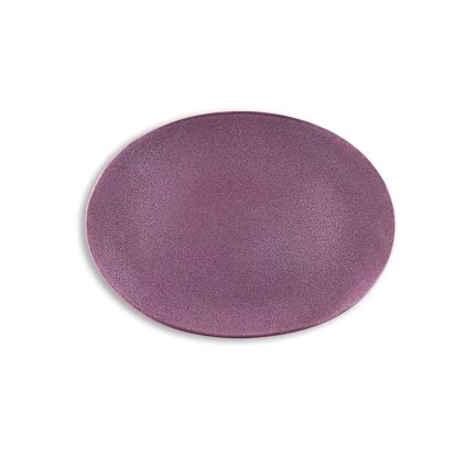 Owalna miska do serwowania Bitz czarna/purpurowa 45x34 cm