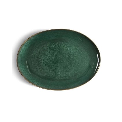 The Oval miska do serwowania Bitz czarny/zielony 45x34 cm