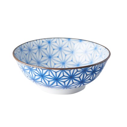 Duża miska Starburst Indygo Ikat 19,5 cm 400 ml MIJ