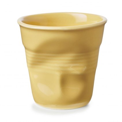 Filiżanka do espresso Froissés Revol miód żółty 80 ml