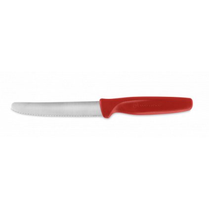 Nóż do warzyw Create Wüsthof ząbkowany czerwony 10 cm