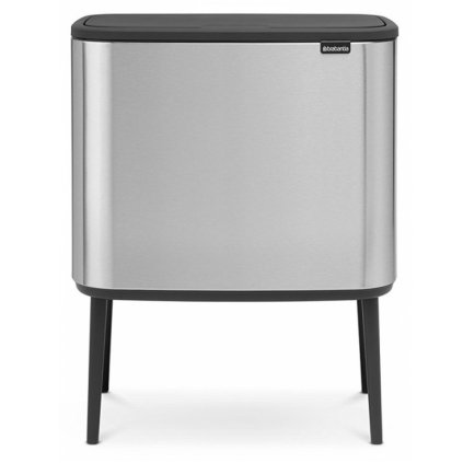 Dotykowy kosz na śmieci Bo Touch Bin Brabantia matowa stal 11 + 23 l