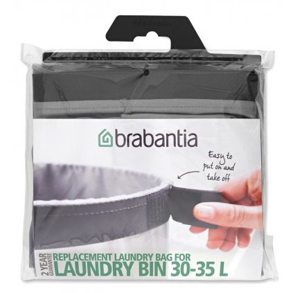 Zapasowa torba na pranie do kosza na bieliznę BO 30-35 l, szary, Brabantia