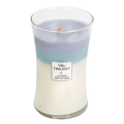 Świeca zapachowa Trilogy Calming Retreat WoodWick duży wazon