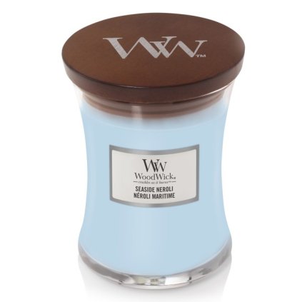 Świeca zapachowa Seaside Neroli WoodWick średni wazon