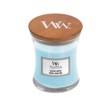 Świeca zapachowa Seaside Neroli WoodWick mały wazon