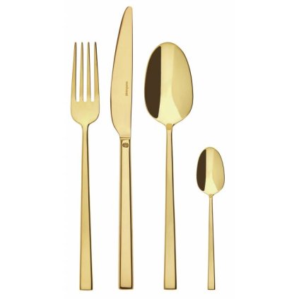 Zestaw sztućców Rock PVD Gold Sambonet 24 szt.