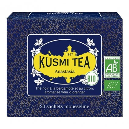 Czarna herbata ANASTASIA, 20 muślinowych torebek z herbatą, Kusmi Tea