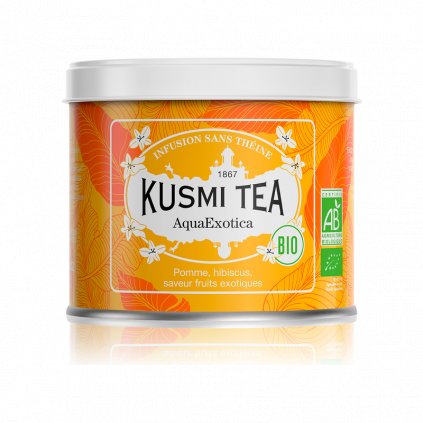 Herbata owocowa AQUAEXOTICA, 100 g herbaty liściastej w puszce, Kusmi Tea