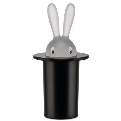 Pojemnik na wykałaczki MAGIC BUNNY, czarny, Alessi