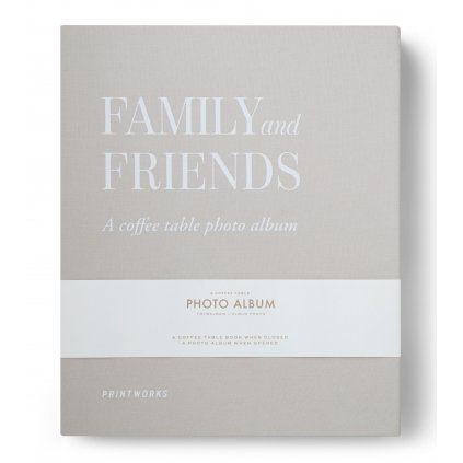 Album na zdjęcia FAMILY I FRIENDS, srebro, Printworks